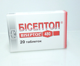 Бісептол 480 таблетки 400/80мг №20