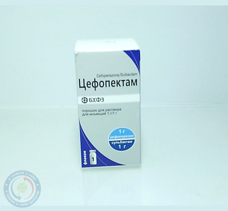 Цефопектам пор.д/п розчину для інєкцій. 1г/1г №1