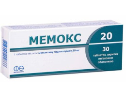 Мемокс 20 таблетки вкриті оболонкою 20мг №30