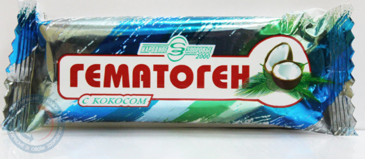Гематоген з кокосом 40,0