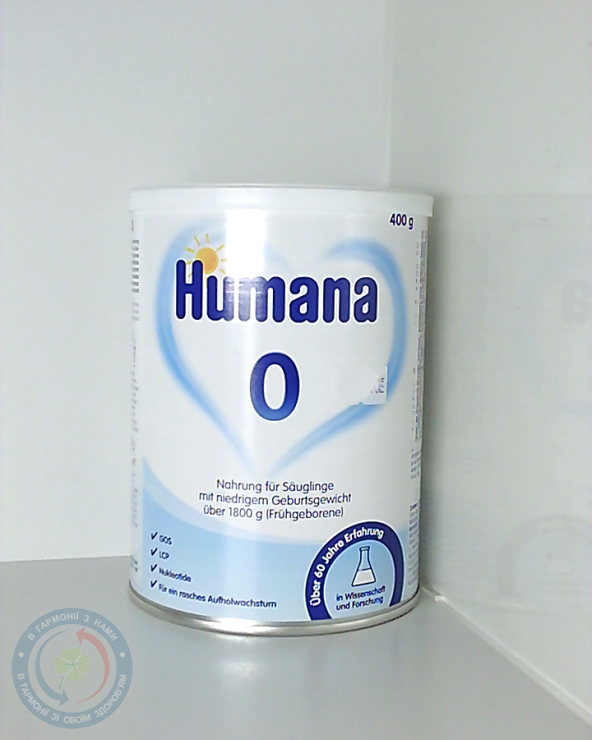 Хумана 0 початкова з LC-PUFA пребіо. нуклео. 400 г