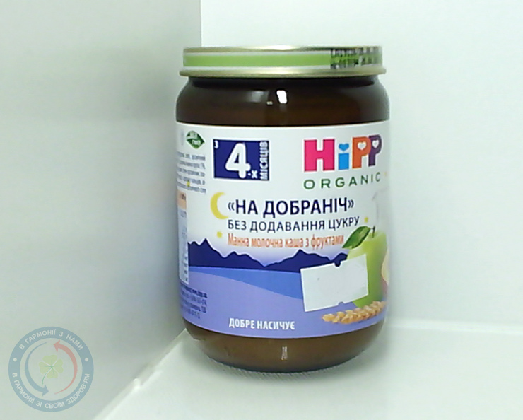 Хіпп каша молочн. На добраніч Яблуко та груша 190г.