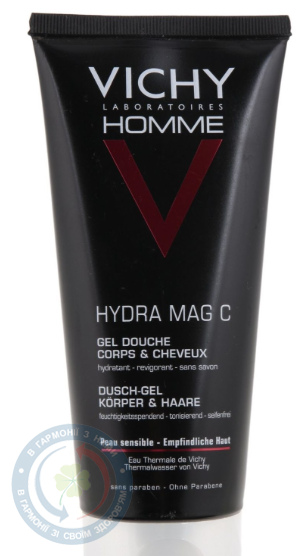 Vichy ОМ гідра маг Ц- тоніз.зволожувальнийгель д/душ/волос.200мл