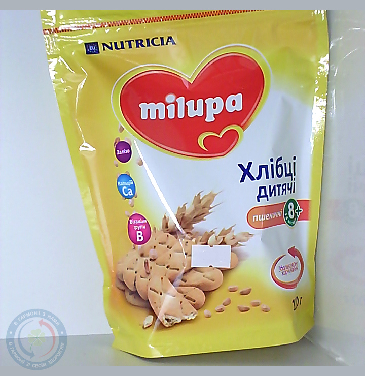Мілупа хлібці дит.пшеничне 100г
