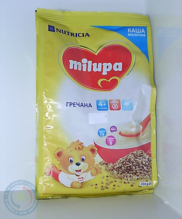 Мілупа каша молочн. Гречана 210г.