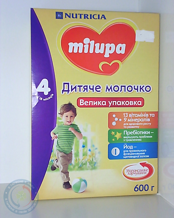 Мілупа 4 суміш молочна 600 г