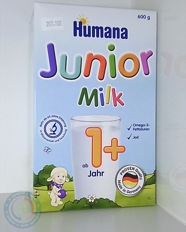 Хумана суха мол суміш Розчине молочко Джун.600 г 1 р.