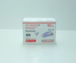 Тест-смужки Gamma DM д/контр. рівня глюкози №50
