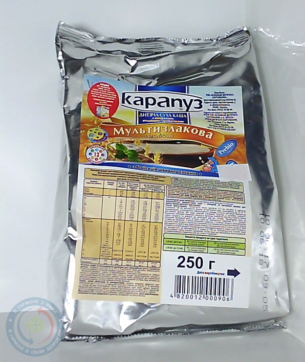 Карапуз каша молочн.мультизлак. 7 злаків з мелісою