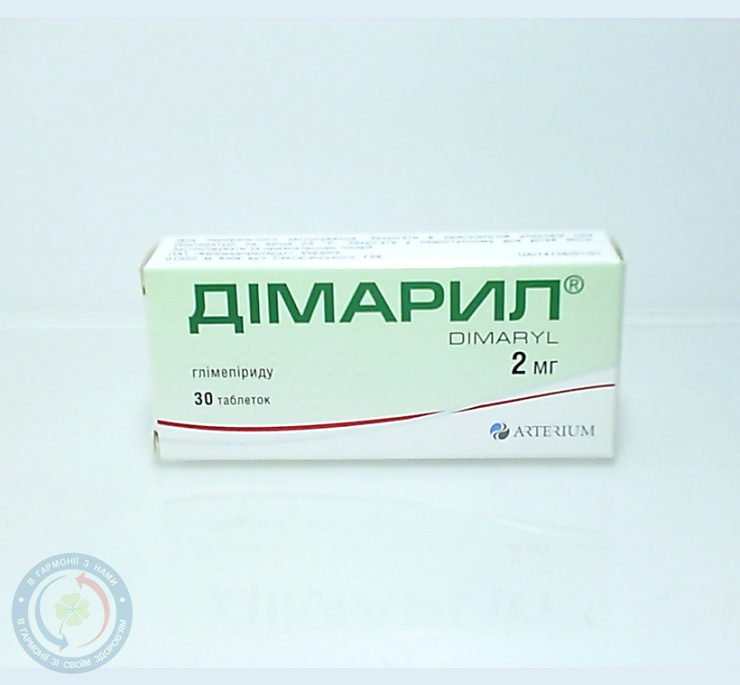 Дімарил таблетки 2 мг №30