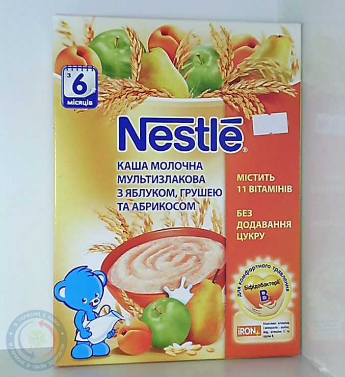 Нестле каша мультиз. яблук груша+ абр. 200г.