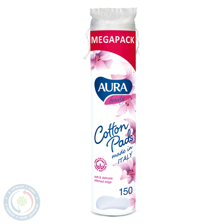 Ватні диски  Aura двохстор. №150