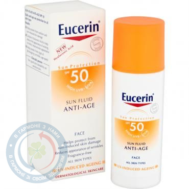 Eucerin 87934 Солнцез.антивік.флюід д/обл SPF-50 50 мл