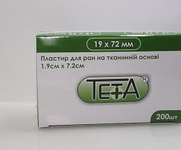 Пластир для ранTeta, тканина 7,2х1,9см