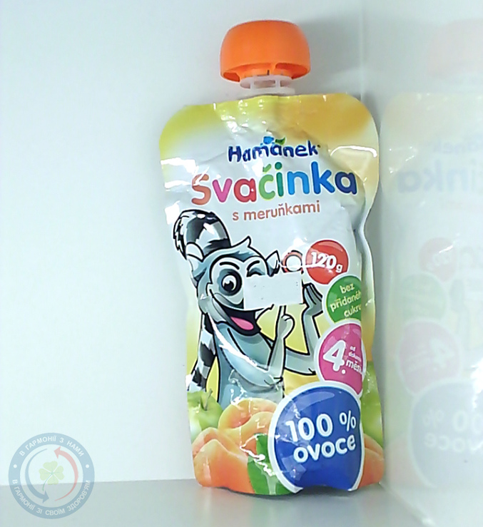 Hame Хаманек пюре Яблуко та абрикос 120,0