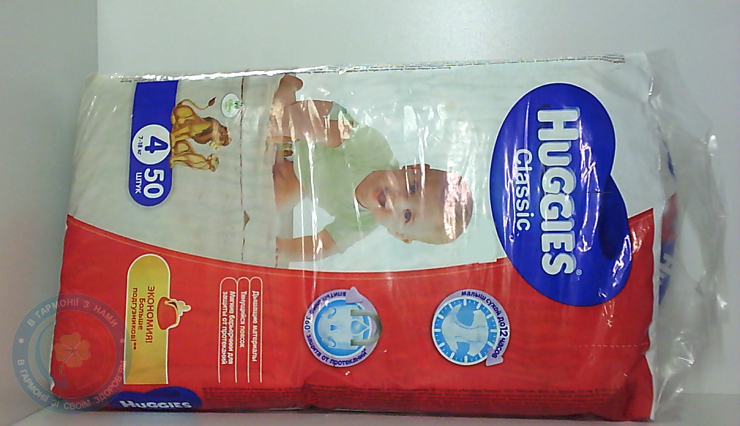 Підг.Huggies Classic 4 (7-18кг) №50