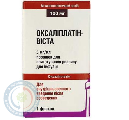 Оксаліплатин-Віста порошок для інфузій 5мг/мл 100мг фл.