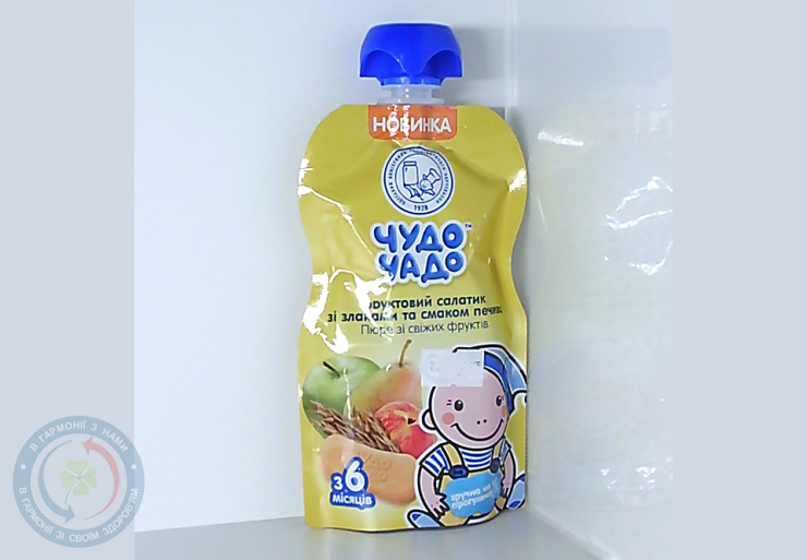 Пюре Чудо-Чадо Фрукт.салатик з печ.та зл. 90г.