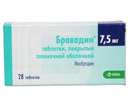Бравадин таблетки вкриті оболонкою 7,5мг №28