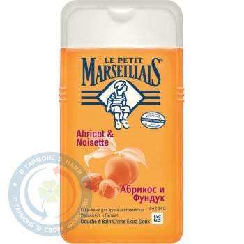 Гель-піна Le Petit Marseillais Абрикос та Фундук 250,0