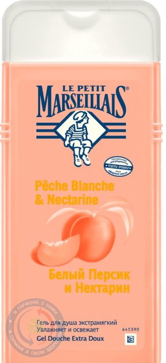 Гель для душу Le Petit Marseillais Білий пер. нектар 650,0