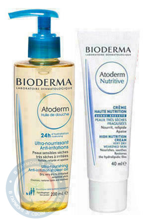 Bioderma Набір Атодерм олія 200мл+живил.бальзам 40мл