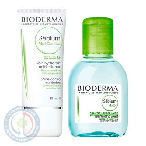 Bioderma Себіом Н2О 100мл + Мат Контроль 30,0