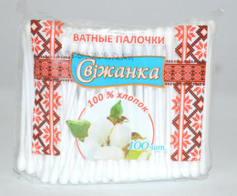Ватні палички Свіжанка пакет 100шт.