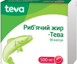 Риб'ячий жир-Тева капсули 500мг №90