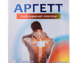 Аргетт пластир знеболюючий 10*12 №5