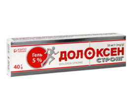 Долоксен Стронг гель 50мг/г 40г