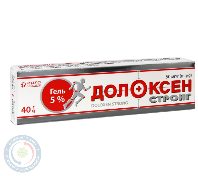 Долоксен Стронг гель 50мг/г 40г