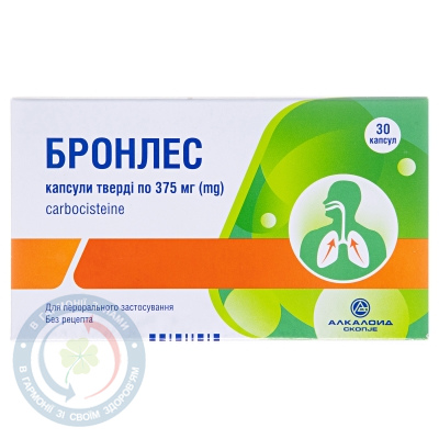 Бронлес капсулитв. 375мг №30