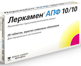 Леркамен АПФ таблетки вкриті оболонкою 10/20мг №28