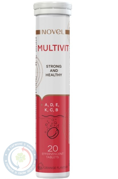 Вітаміни шипучі Novel Multivit №20
