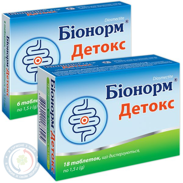 Біонорм Детокс таблетки 1,5 №6