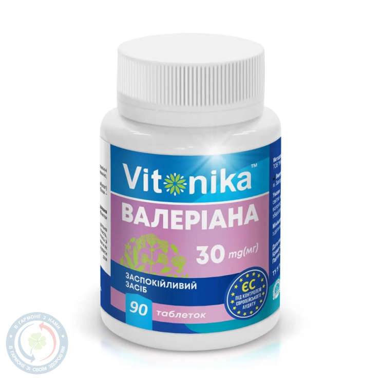 Vitonika Валеріана 30мг таб, №90