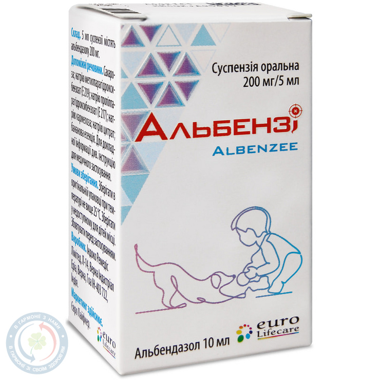 Альбензі сусп.ор. 200мг/5мл фл. 10мл