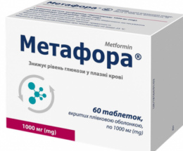 Метафора SR таблетки вкриті оболонкою 1000мг №60