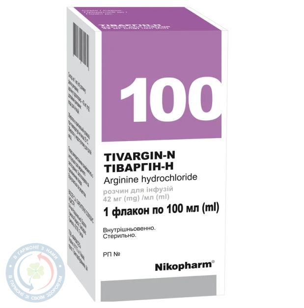 Тіваргін-Н розчин для інфузій 4,2% 100,0