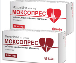 Моксопрес таблетки вкриті оболонкою 0,4мг №30