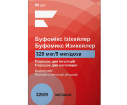 Буфомікс Ізіхейлер пор.для інєкційг 320/4,5мкг/д (60доз)