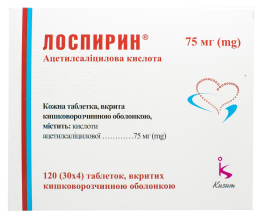 Лоспирин таблетки 75мг №80