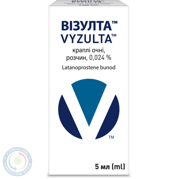 Візулта очні крапліроз. 0,024 % 5мл №1