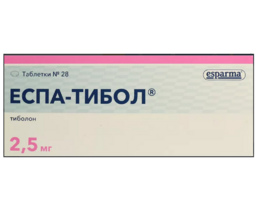 Еспа-тибол таблетки 2,5мг №28