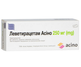 Леветирацетам Асіно таблетки вкриті оболонкою 500мг №30