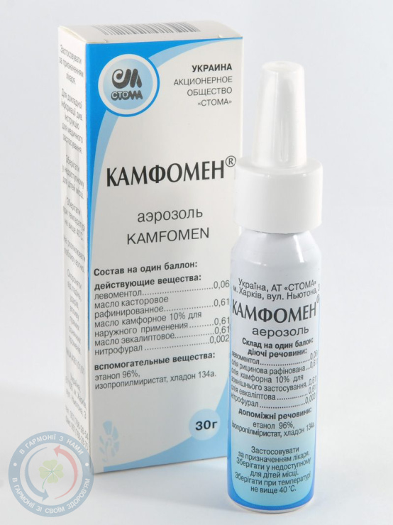 Камфомен аерозоль 30,0