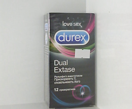 Презерв. Durex Dual Extase №12