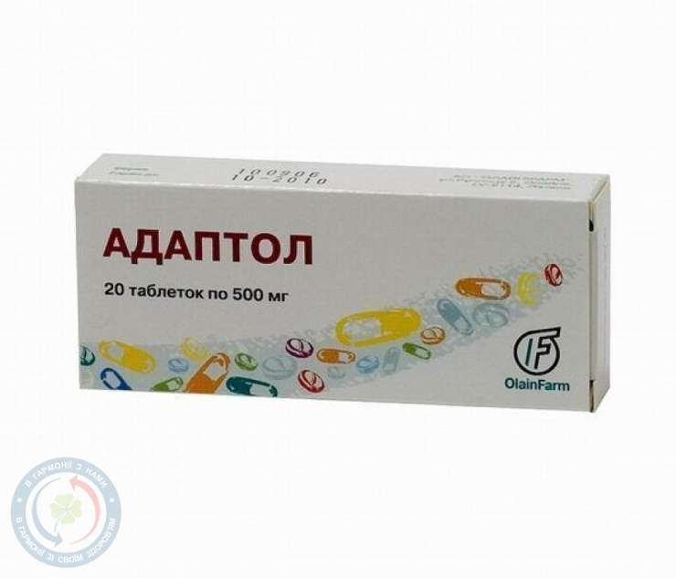 Адаптол таблетки 500мг №20
