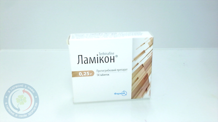Ламікон таблетки 0,25г №14